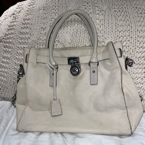 Michael Kors Cream Handbag with Handles & Shoulder Strap